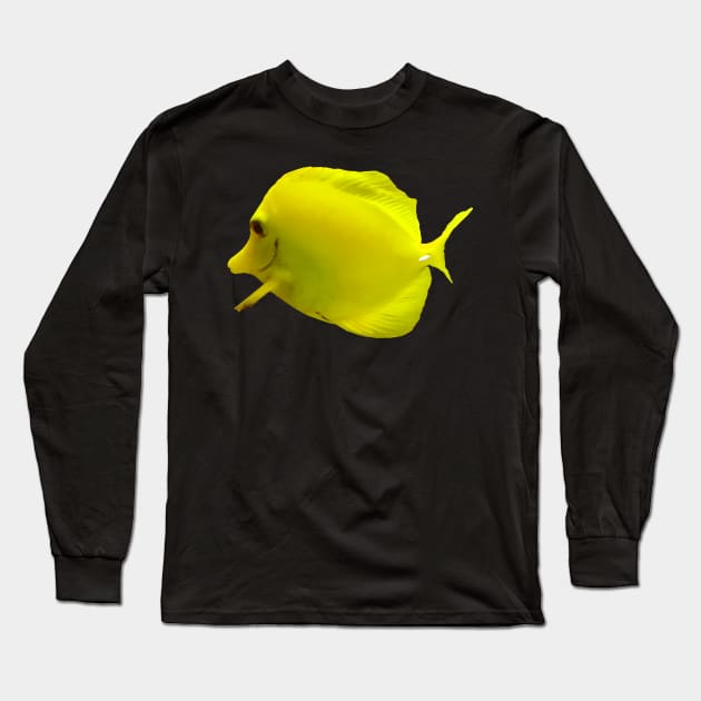 Fish - Yellow Tang Long Sleeve T-Shirt by SusanSavad